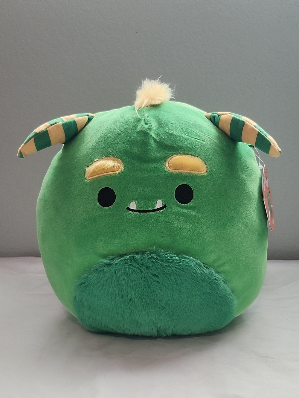 Halloween Squishmallow Green Monster With Striped Horns Callum 12"